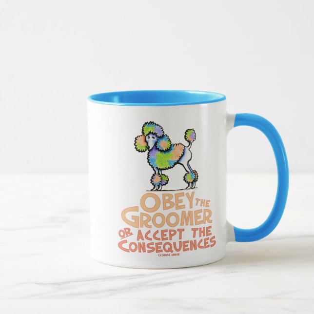 Mug Obey Le Groomer Rainbow Poodle (Droite)