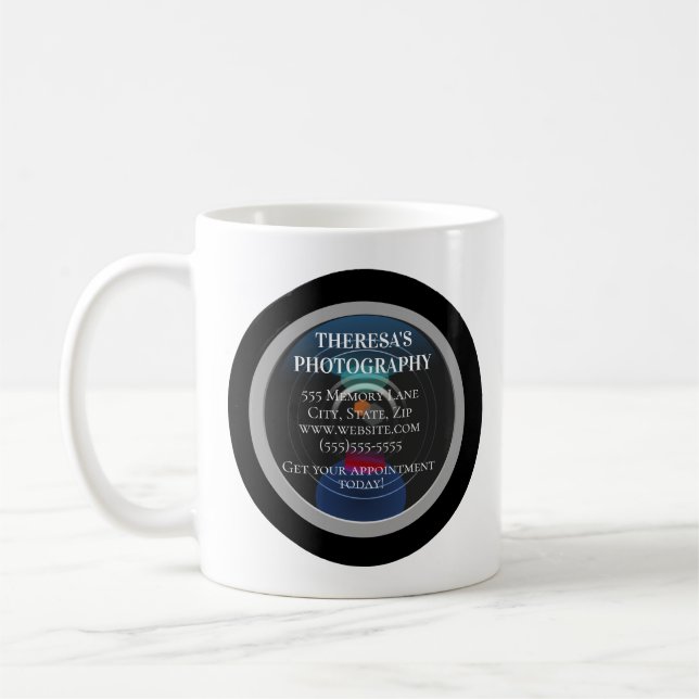 Mug Objectif d'appareil photo de studio de photographi (Gauche)