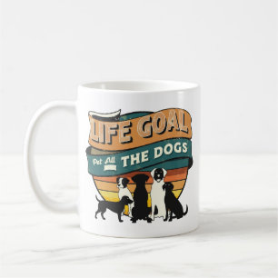 Mug Objectif de vie caresser tous les chiens Copie Cop