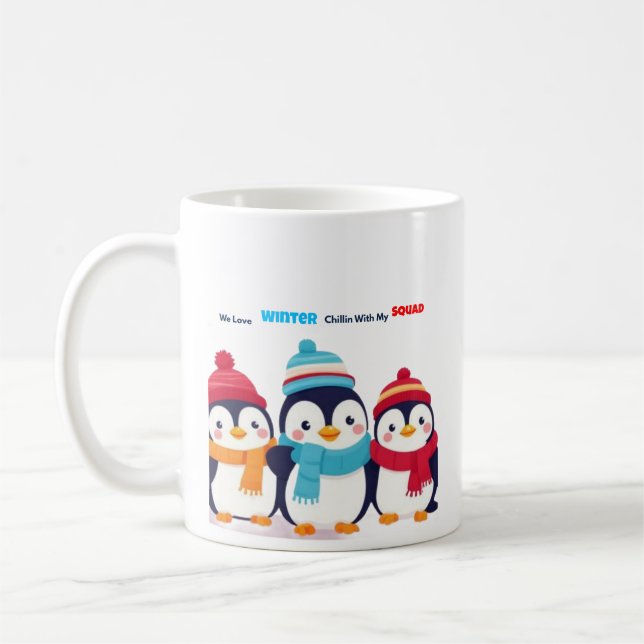 Mug Objectifs d'équipe hivernaux confortables (Gauche)