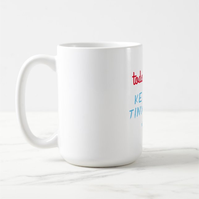 Mug Objectifs du jour : garder les petits humains viva (Gauche)