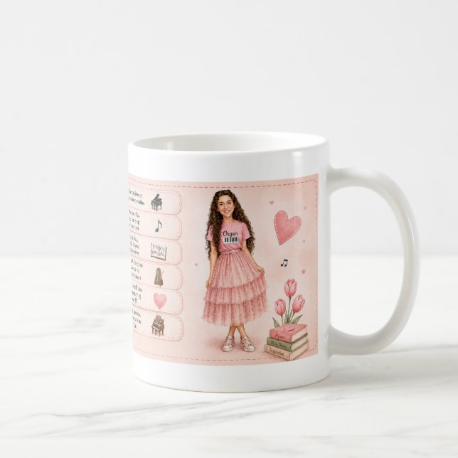 Mug Objectifs Hebdomadaires pour la Pratique de l'Orgu (Droite)