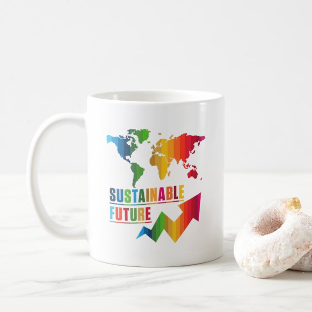 Mug Objectifs mondiaux ODD 2030 Avenir durable (Avec donut)