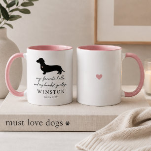 Mug Objet de souvenir personnalisé pour la perte d'un
