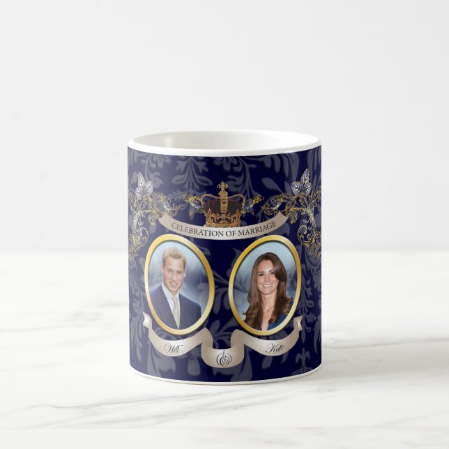 MUG OBJETS DE MARIAGE WILL+KATE / COULEUR DIY (Centre)
