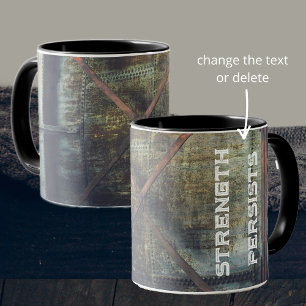 Mug Objets industriels rouillés dans le paysage urbain