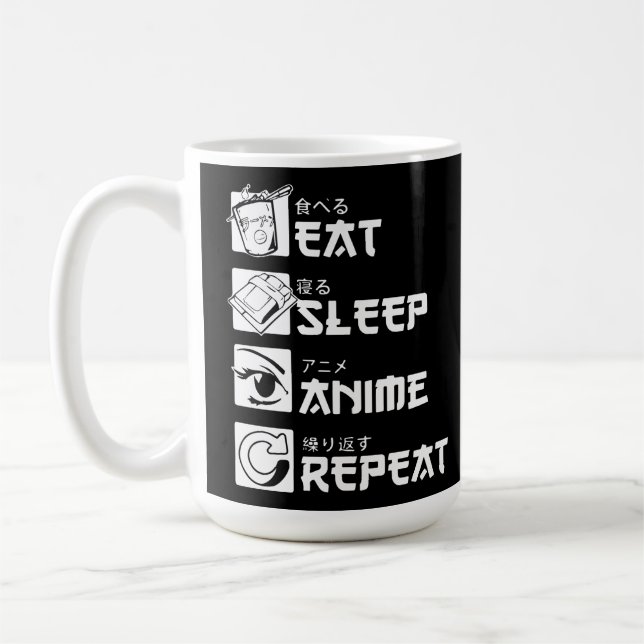 Mug Obs contention pour l'anime : Manger, Dormir, Anim (Gauche)