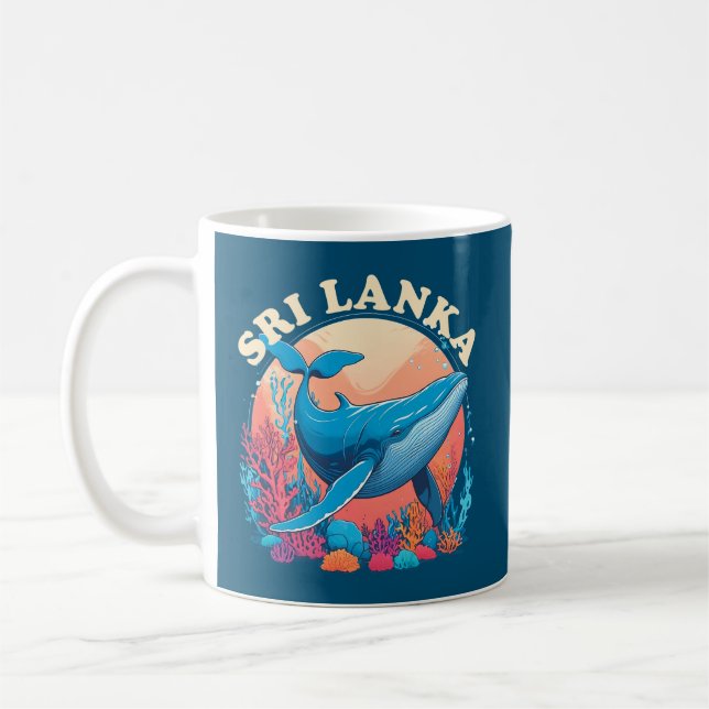 Mug Observation de baleines bleues au Sri Lanka (Gauche)
