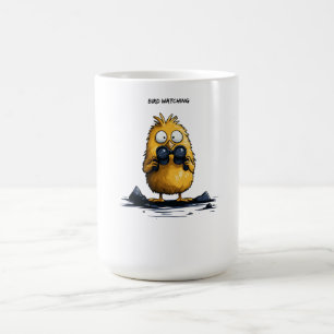 Mug Observation des oiseaux Personnage de dessin animé
