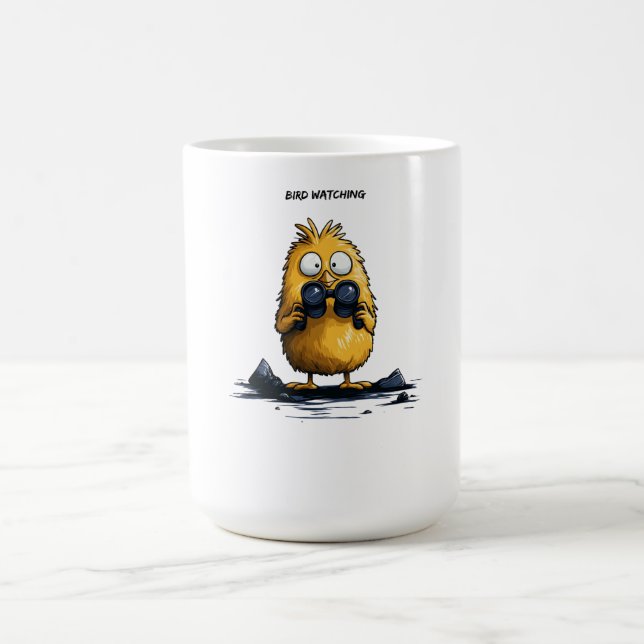 Mug Observation des oiseaux Personnage de dessin animé (Centre)