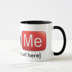 Mug Observez-moi sur YouTube (de base)