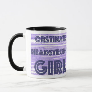 MUG OBSTINER LE GROS-TÊTE DE LA FILLE PURPLE MUG"