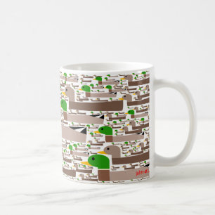 Mug obtenez vos canards dans une rangée