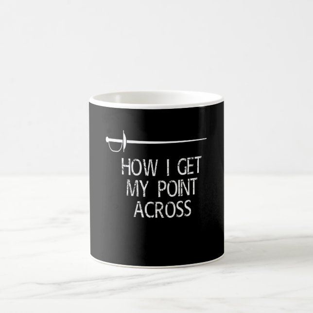 Mug Obtenir Mon Point Fencing Fencer Epee Fencing (Centre)