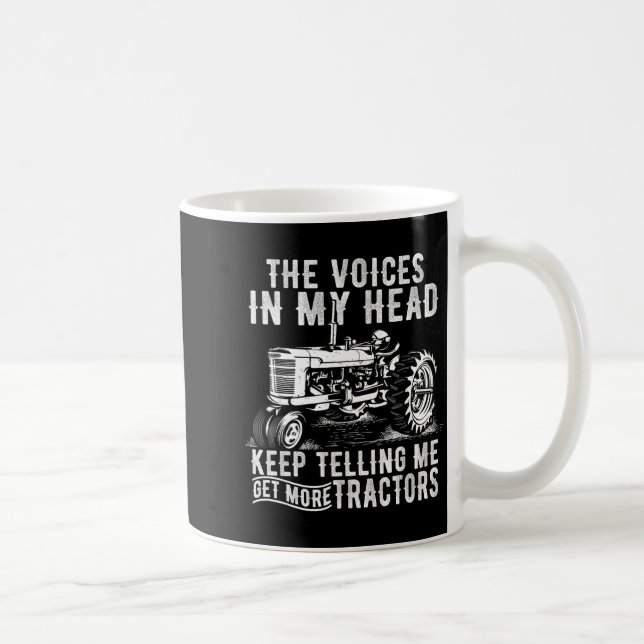 Mug Obtenir plus de tracteurs citations drôles tracteu (Droite)
