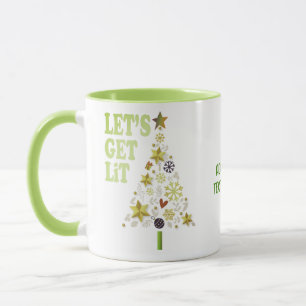 Mug Obtenons-le Noël Arbre de Noël Fête de jumelage de