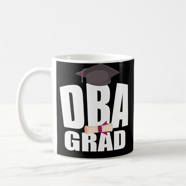 Mug Obtention du diplôme de gestion de doctorat de DBA (Gauche)