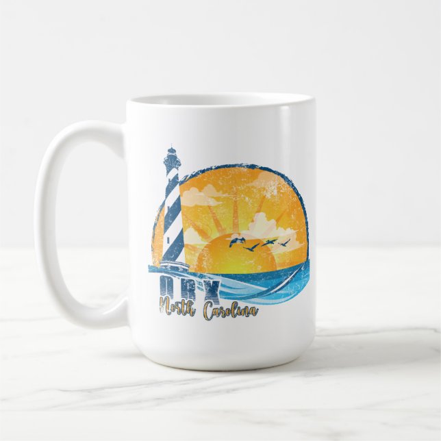 Mug OBX Banques extérieures coucher de soleil désorgan (Gauche)