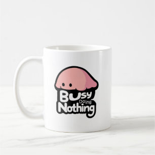 Mug Occupé à Rien Faire - Joli Blob Rose