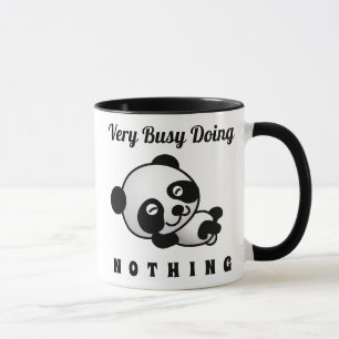 Mug Occupé Ne Faire Rien De Mignon Panda Drôle Humour