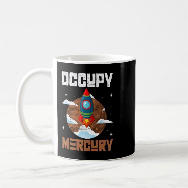 Mug Occupy Mercury 2Mercury Planet Space Rocket (Gauche)