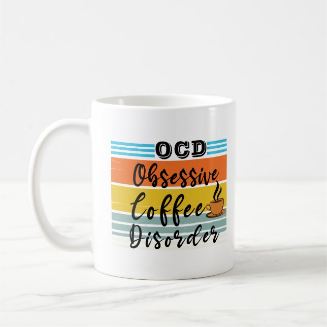 Mug OCD, Trouble du café obsessionnel | Cute Louveuse  (Gauche)