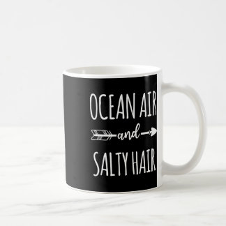 Mug Ocean Air Et Salty Hair Plages Vacances Funny Su