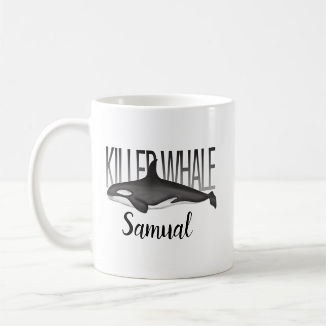 Mug Océan Baleine tueuse Baleine marine Animale sauvag (Gauche)
