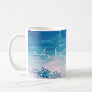Mug Océan Bleu Plage Personnalisé