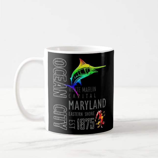 Mug Ocean City Maryland White Marlin Capital Eastern S (Gauche)