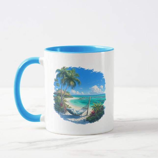 Mug Ocean Paradise - Plage tropicale Oasis (Gauche)