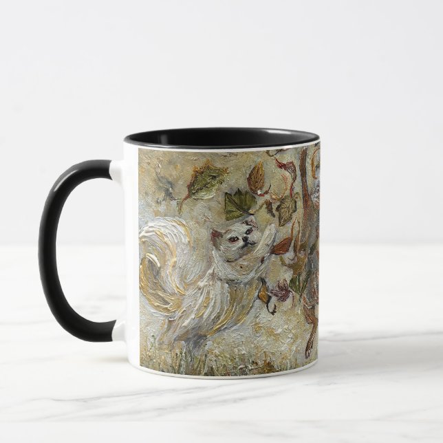 Mug October Fun Whimsical Autumn Forest Animals  (Gauche)