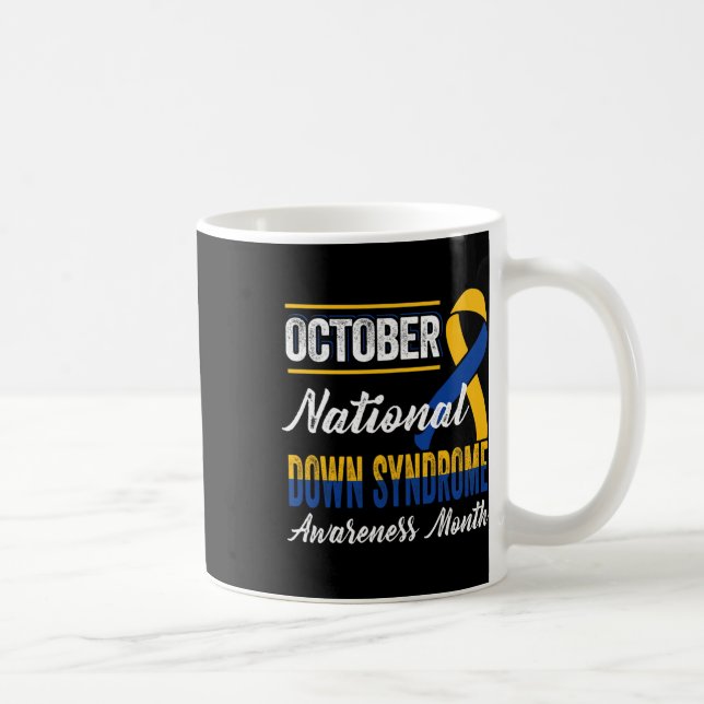 Mug Octobre Jaune Et Bleu Le Syndrome De Déroulement D (Droite)