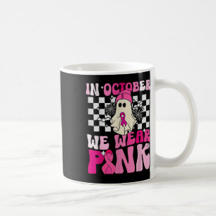 Mug Octobre Nous Portons Pink Drôle Fantôme Halloween