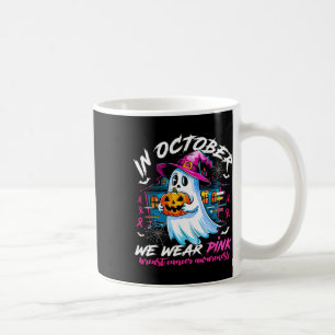 Mug Octobre Nous Portons Rose Avec Le Fantôme Cancer D
