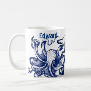 Mug Octopus bleu