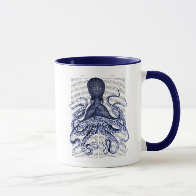 Mug Octopus bleu (Droite)