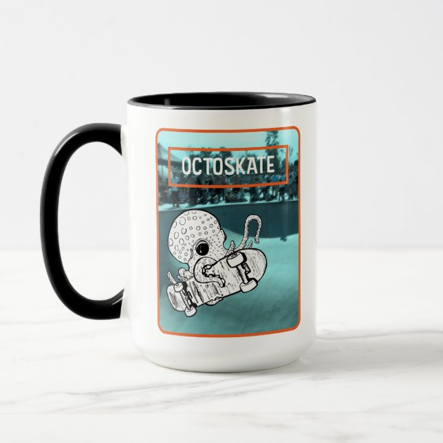 Mug Octoskate Skateboard Octopus (Gauche)
