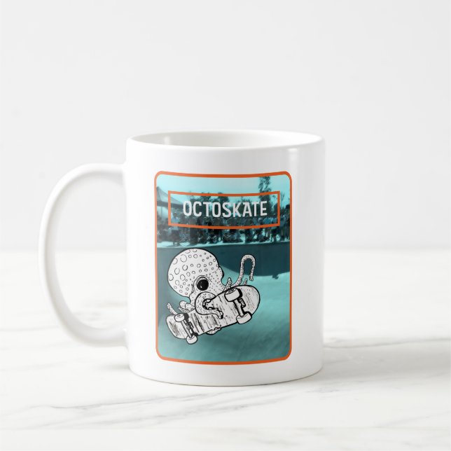 Mug Octoskate Skateboard Octopus (Gauche)