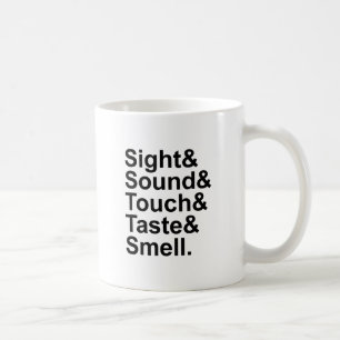Mug Odeur de goût de toucher son de vue Cinq sens