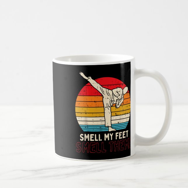 Mug Odeur Pieds Kick Retro Karate Taekwondo Martial Ar (Droite)