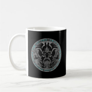 Mug Odin Avec Fenrir Huginn Et Muninn Norse Runes Dis