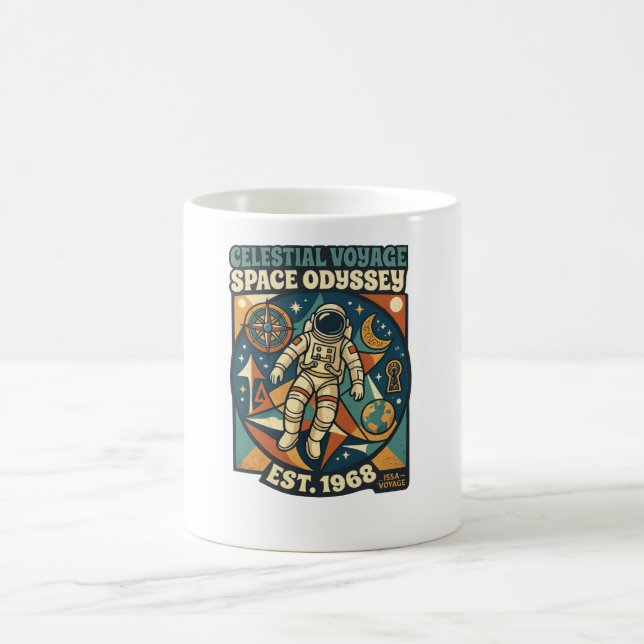 Mug Odyssée spatiale - Aventure cosmique pour les amou (Centre)