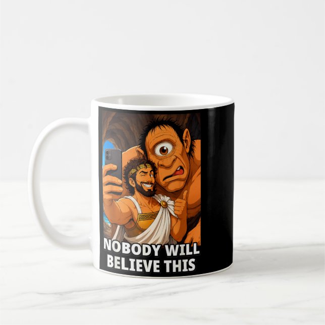 Mug Odysseus de l'Odyssée d'Homère selfie avec (Gauche)