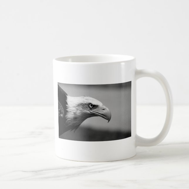 Mug Oeil d'aigle noir et blanc (Droite)