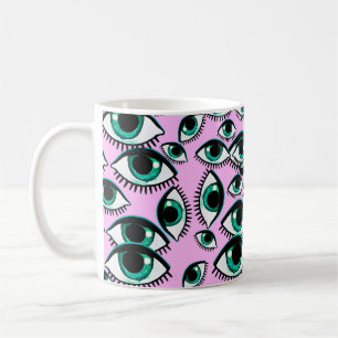 Mug Oeil de montagne. Icône Abstraite. 