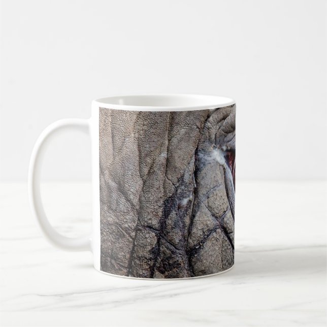 Mug Oeil d'éléphant animal proche (Gauche)