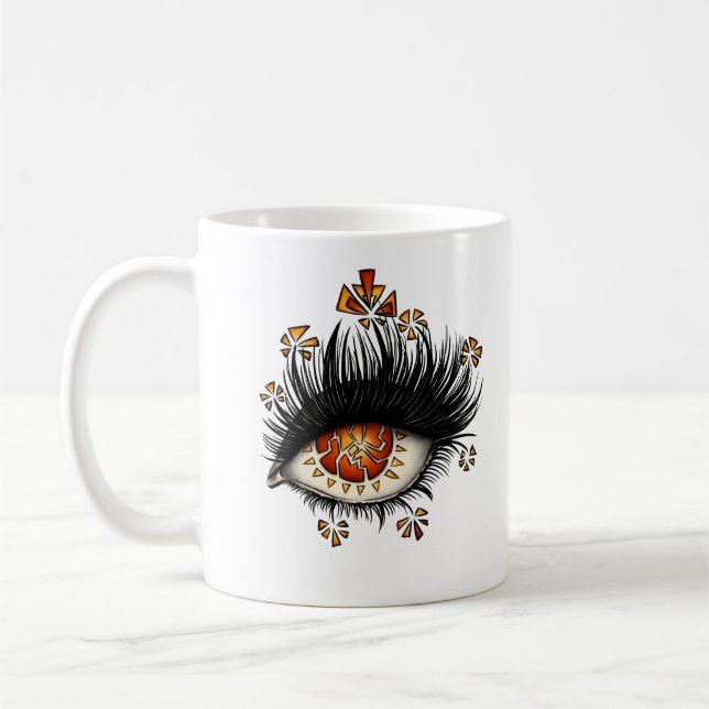 Mug Oeil Étrange De L'Art numérique De Lava (Gauche)