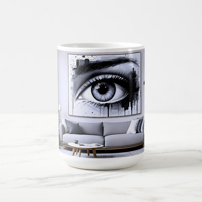 Mug Œil Noir Blanc (Centre)