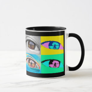 Mug oeil photos et pop'art style